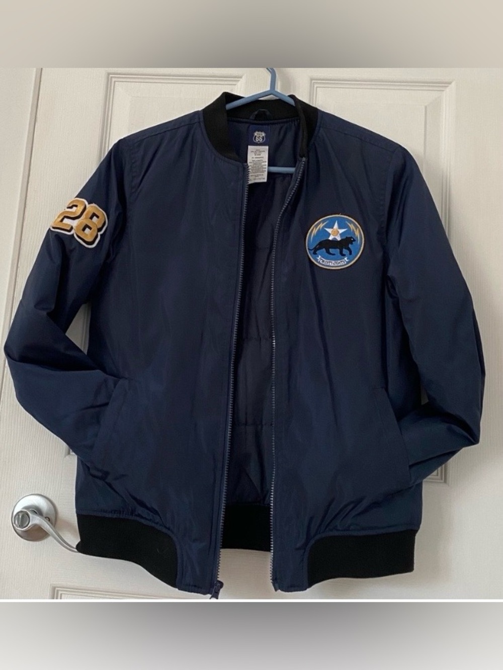 Route 66 Navy Jacket with Black Trim